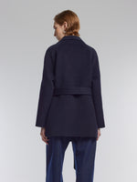 [Preview] Wool Cashmere Blend Double-Faced Women Wrap Coat GOELIA