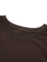 [Preview] Round Neck Women Long T-Shirt With Crossbody Bag GOELIA