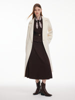 [Preview] Stretchy Vest And Dress Two-Piece Set With Silk & Belt GOELIA