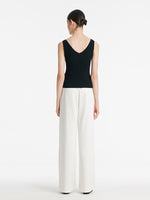 Acetate Round Neck Women Knitted Vest GOELIA