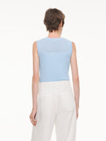 Lyocell Blend Rhinestone Women Knit Tank Top GOELIA