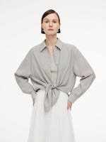 [Preview] Triacetate Blend Women Oversized Shirt GOELIA