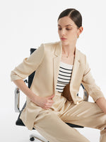 Acetate One Button Women Blazer GOELIA