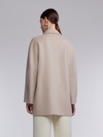Cashmere Wool Blend Double-Faced Women Mid-Length Coat GOELIA