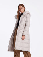 Hooded Pleated Goose Down Garment GOELIA