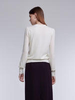 [Preview] Wool Blend Mock Neck Women Sweater With Detachable Necklace GOELIA