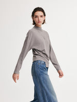 [Preview] Double-Faced Brushed Mock Neck Women Knit Top GOELIA