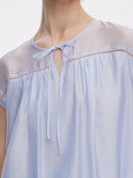 Loose Fit Cap Sleeve Top And A-Line Skirt Two-Piece Set GOELIA