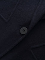 100% Wool Double-Faced Gathered Waist Women Overcoat GOELIA