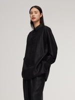 18MM Gambiered Canton Gauze Unisex Shirt GOELIA