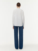 Cotton Ruffle Collar Women Shirt GOELIA