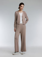 [Preview] Mock-Layered Knit Top And Pants Two-Piece Set GOELIA