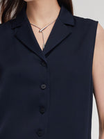 22MM Mulberry Silk Sleeveless Women Shirt GOELIA