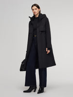 Hooded Unisex Goose Down Trench Coat GOELIA