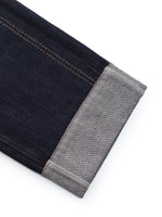 Cotton Cuffed Straight Leg Women Jeans GOELIA