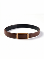 Minimalist Reversible Women Leather Belt GOELIA