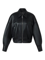 PU Leather Zip-Up Women Jacket GOELIA
