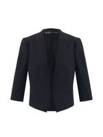 Triacetate 3/4 Sleeves Women Crop Blazer GOELIA