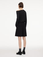 Machine Washable Wool Women Bermuda Shorts GOELIA