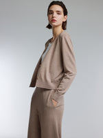 [Preview] Mock-Layered Knit Top And Pants Two-Piece Set GOELIA