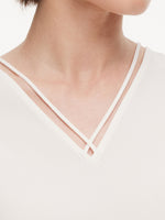 Triacetate Blend Women V-Neck Tank Top GOELIA