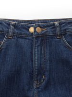 Denim Adjustable Waist Women Jeans GOELIA