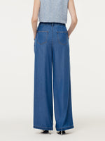 100% Tencel Denim Elastic Waist Women Jeans GOELIA