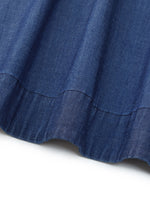 Denim A-Line Sleeveless Women Mini Dress GOELIA