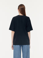 Acetate Loose Fit Letter Print Unisex T-Shirt GOELIA