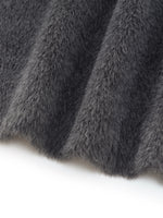 Brushed Alpaca Wool Blend Unisex Overcoat GOELIA
