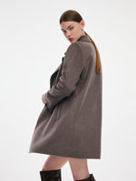 [Preview] Cashmere Wool Blend Double-Faced Women Mid-Length Coat GOELIA