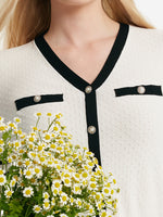 Classic Jacquard Knit Top And Half Women Skirt Two-Piece Set GOELIA