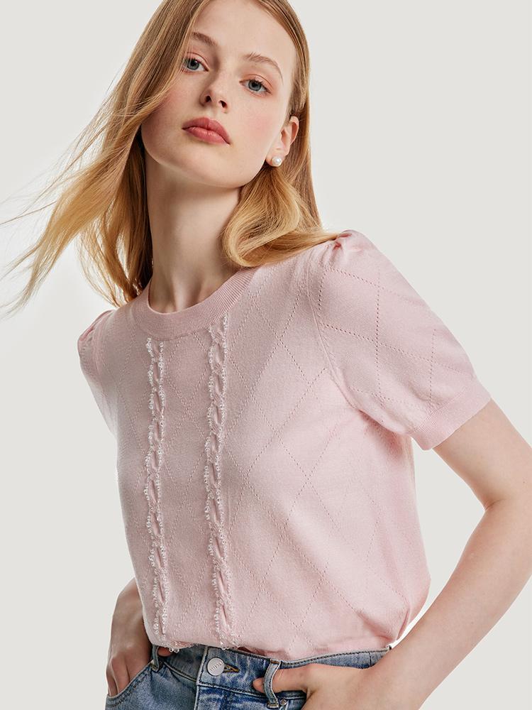 Tencel And Mulberry Silk Knitted Top GOELIA