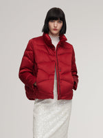 Windproof Magnetic Snap Goose Down Jacket GOELIA