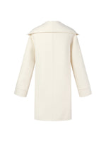 [Preview] Cashmere Wool Blend Double-Faced Women Wrap Cape Coat GOELIA