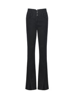 High-Waisted Slight Flared Women Pants GOELIA