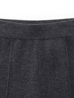 Machine Washable Wool Wide Leg Women Pants GOELIA