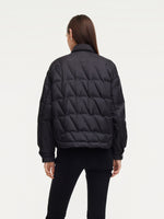 Drawstring Hem Shirt Collar Goose Down Jacket GOELIA