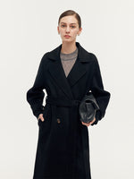 Cashmere And Wool Unisex Wrap Coat GOELIA