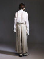 100% Linen Loose Fit Unisex Barrel Leg Pants GOELIA