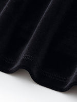 Velvet Sheer Lace Collar Women Midi Dress With Beret GOELIA