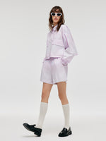 GOELIA X CHRISTINE PHUNG Crop Jacket And Shorts Two-Piece Set GOELIA