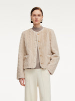 Eco-friendly Faux Fur Textured Women Coat GOELIA