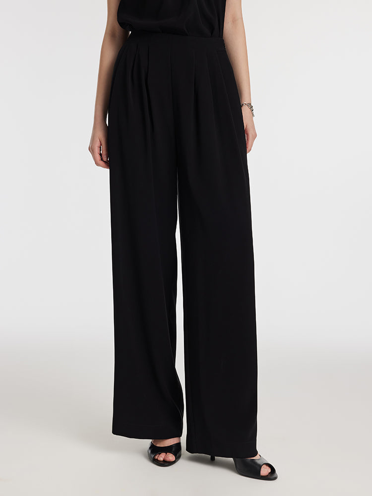 Triacetate Straight Women Pants GOELIA