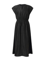 18MM Xiang Yun Silk Women Elastic Waist Maxi Dress GOELIA