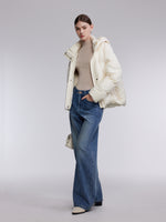 [Preview] Hooded Goose Down Cropped Jacket GOELIA