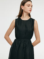 18 Momme Xiang Yun Silk Women Vest Midi Dress GOELIA