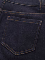 Denim High-Waisted Stretch Fleece Lined Women Micro-Flared Jeans GOELIA