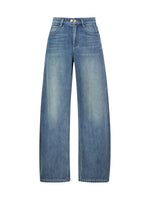 [Preview] 100% Cotton Denim Fleece Lined Women Curved Jeans GOELIA