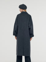 100% Wool Longline Unisex Overcoat GOELIA